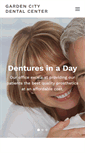 Mobile Screenshot of gardencitydentures.com